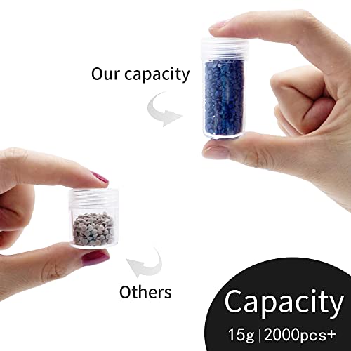 Image of ZORETCO Diamond Painting Storage Containers,120 Slots Diamond Painting Accessories Kits with Tools for Diamond Art Craft Jewelry Beads Organizer