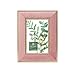 Isaac Jacobs 4x6 Pink Velvet Picture Frame with Metallic Gold Double Border, Photo Frame, Horizontal & Vertical, Made for Tabletop & Wall Display, for Home and Office (4x6, Pink with Gold)