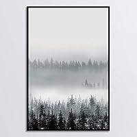 Framed Canvas Wall Art Black and White Style Canvas Prints Home Artwork Decoration for Living Room,Bedroom - 16x24 inches