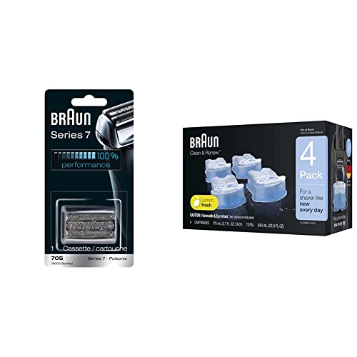 Braun Series 7 70s Electric Shaver Head Replacement Cassette Silver Clean Renew Refill Cartridges Ccr 4 Pack Linku Com