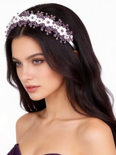 Accessoire cheveux mariage évitant les coiffures ternes avec strass et perles