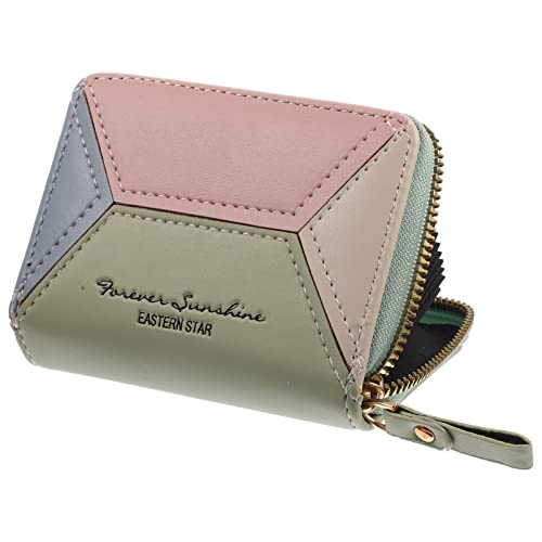 SHERCHPRY Porte-Cartes de Crédit Porte-Cartes en Cuir PU Porte-Cartes de Crédit Élégant Pochette pour Cartes à Fentes Multiples Vert Cover