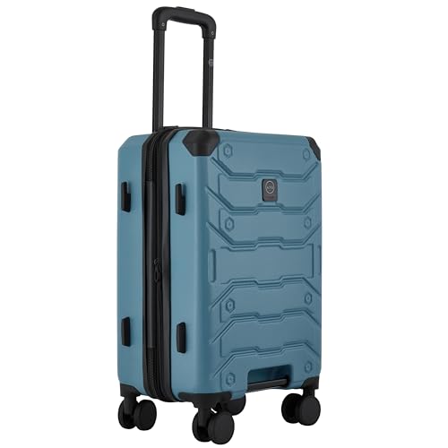 Image of Wrangler ATG Trailway Expandable Hardside Luggage, Storm Blue, 22 inch Carry-On
