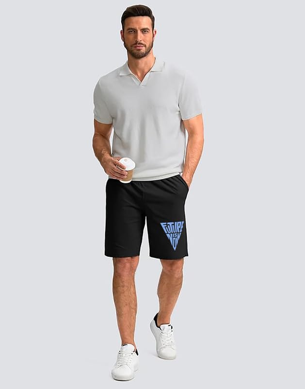Image of hotfits Stylish Men's Cotton Shorts D Multicolored, Lightweight, Breathable, Casual Summer Lounge, Gym, Athletic, Workout, Beach & Travel Shorts for Men