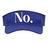 Minimalist No Statement Word Ironic Negative Bold Mood Sport Sun Visor, Adult, One Size, Purple