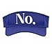 Minimalist No Statement Word Ironic Negative Bold Mood Sport Sun Visor, Adult, One Size, Purple
