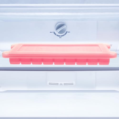 Bandeja para cubitos de hielo reutilizable de silicona rosa 36 cavidades 3 piezas miniatura 5