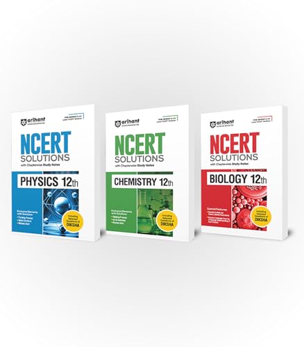 Image of Arihant NCERT Solutions Physics,Chemistry,Biology Class 12 (Set of 2) | 2025 Edition with Chapterwise Study Notes and Solved Questions | Quick ... | Includes Diksha MCQs | CBSE Exam Guide