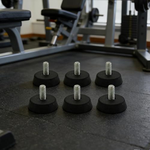 Patas niveladoras de muebles ajustables con amortiguador de impactos 4