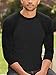 Hat and Beyond Mens Vintage Baseball Raglan 3/4 Sleeve Plain Casual Tee Basic Active T Shirts (Medium, 1hc08_Charcoal/Black)