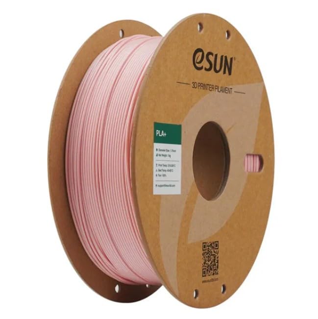 Image of eSUN High Speed PLA+ Filament 1.75mm, 3D Printer Filament Speedy PLA Plus for Fast Printing, Dimensional Accuracy + /- 0.03mm, 1KG (2.2 LBS) Peach Pink