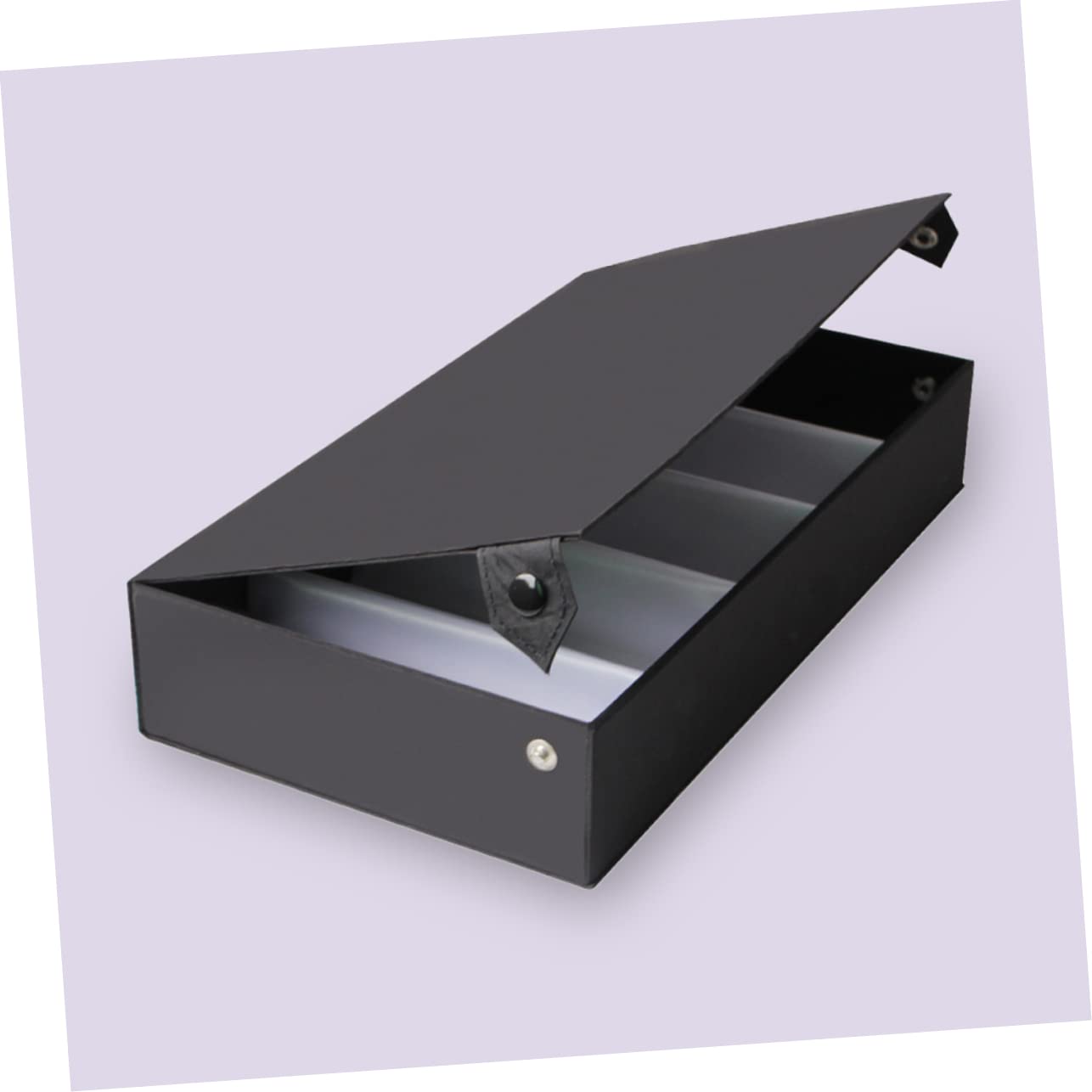 caja de almacenamiento de gafas sunglasses organizer relojero organizador hombre cadena de gafas titular de gafas embalaje vitrina de gafas de sol Lentes cuero pu Black