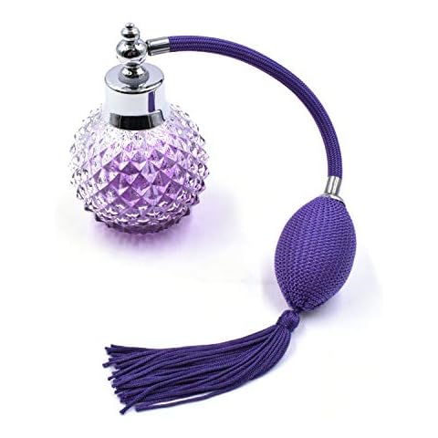 Art&Beauty Crystal Art Vintage Style Refillable Perfume Atomizer Long Spray Bottle 100ml Cover