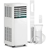 HOMCOM Condizionatore Portatile 7000 BTU/H, 2kW 4 in 1 Climatizzatore Portatile, Classe A,...