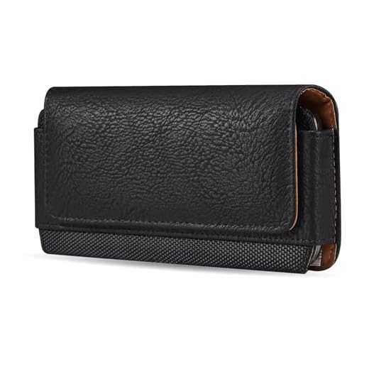 Coldre de telefone de couro premium para Honor Magic V/V2/Magic VS, capa coldre com clipe para Samsung Galaxy Z Fold5, Galaxy Z Fold 4 5G (2022)/3 5G (2021) / Fold 2/Fold/W23/W24, preto