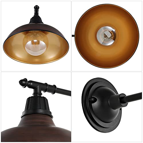 Image of JONATHAN Y Wallace 1-Light Outdoor 12.25 inch Wall Sconce, Gray /Black