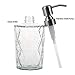 Bonris Diamond Design Soap Dispense with 304 Rust Proof Stainless Steel Pump Glass Soap Dispenser Kitchen Soap Dispenser Bathroom