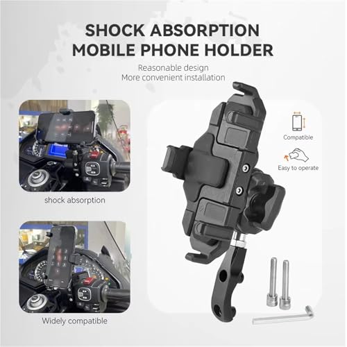 Support navigation GPS moto support guidon à rotule 25 mm pour GL1800 Tour - 3