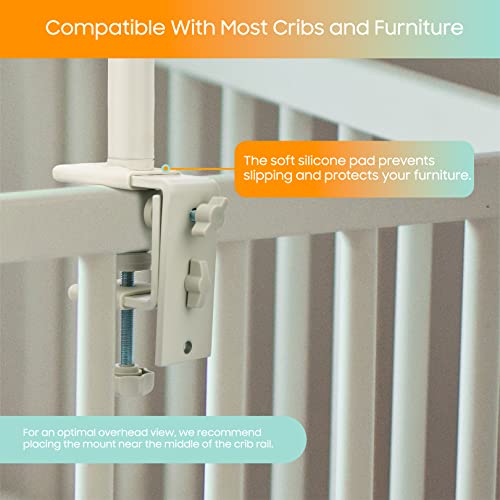Chillax Crib Mount Universal Baby Camera Holder Baby Camera Stand . Compatible With Most Branded Baby Camera Wtih 1/4” Tripod Mount Like, Motorola, Infant Optics, Vtech. #TOP1