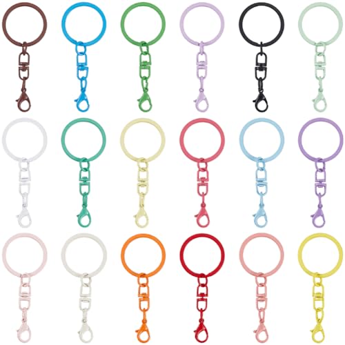 Chaînes en Métal et Attaches Mousquetons pour Fabrication de Accessoires et Porte-Clés