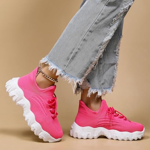 Nurse Babe Tennis Shoes Women, Ortho Pro Womens Classic Comfortable Breathable Knit Shoes for Nurses Women on Feet All Day4
