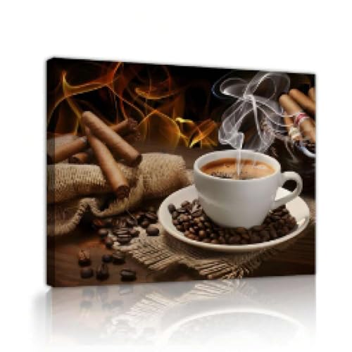 Affiches marron cuisine et salon toile photo art mural café 40x60