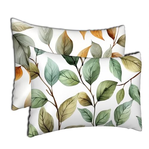 Negro Cojines Exterior Impermeable 30x50 cm Rectangulares Funda Cojin Juego de 2 Hojas Cushions Impermeable Felpa Corta Suave Cojín Lumbar Garden Terraza Decorativos Primavera Verano,Regalo h-1504