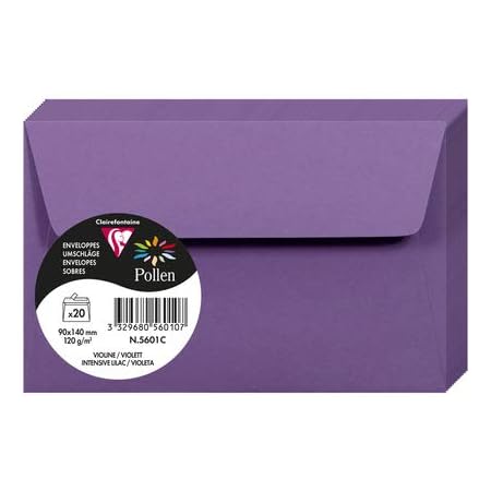 Buste Autoadesive Clairefontaine Pollen - 20 Pezzi, 9x14 Cm, Carta Premium Rosa, Per Inviti E Lettere - Foto 3