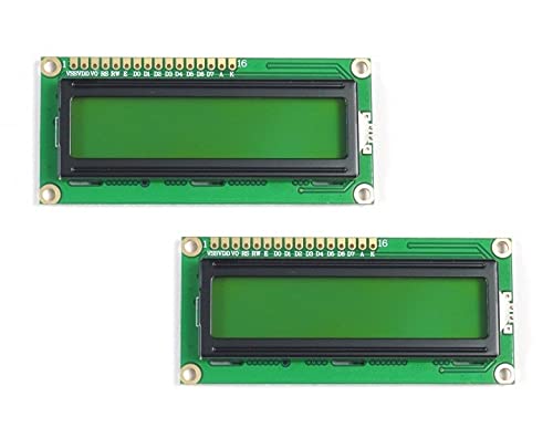 Ds Robotics® HD44780 1602 16x2 Serial LCD Black Character Green Backlight Display Board 3.3V 5V compatible with Arduino and Raspberry Pi (2 Pieces) (B0BBFWRDDS) Amazon Price History, Amazon Price Tracker