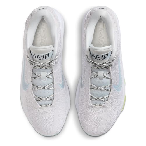Nike Nike G.T. Hustle 3 Basketball Shoes (FV5953-004, Pure Platinum/White/Light Lemon Twist/Glacier Blue) Size 11