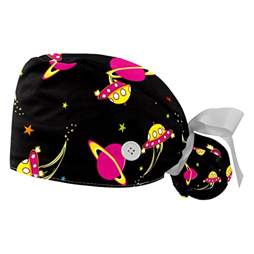 Chapeau de travail contre la sueur casquettes bouffantes respirantes JDEZ étoiles lot de 2