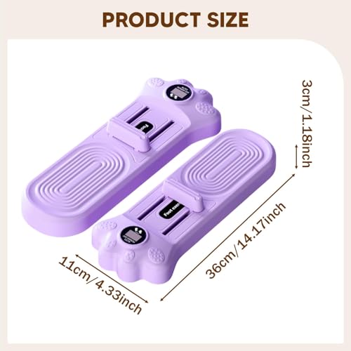 Ejercitador de pies para arcos, 1 par, morado miniatura 3