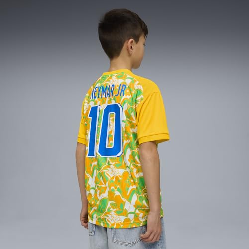 PUMA Unisex-Child Neymar Jr Passion Jersey, White-Pelé Yellow- Green- Team Royal SS26, - image 6