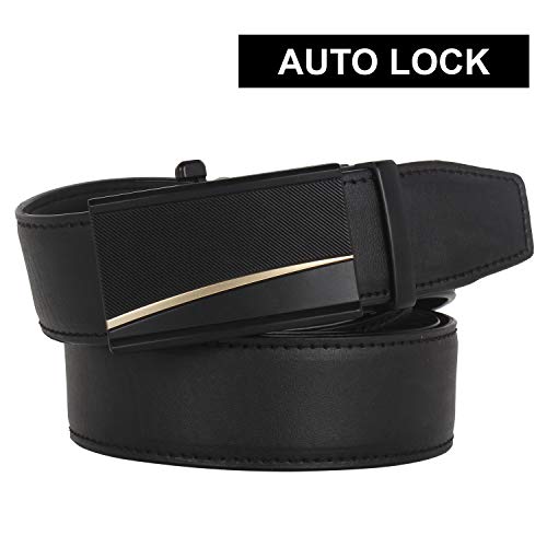Image of Labnoft Men's PU Leather Auto Lock Belt