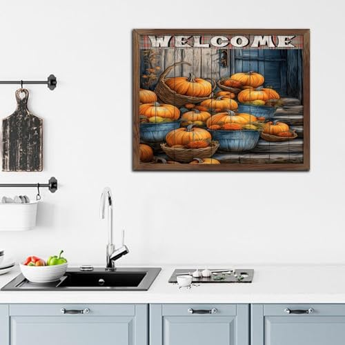 Décoration murale citrouilles pour raviver un mur vide avec style Country