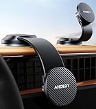 ANDERY Car Phone Holder for MagSafe [360° Adjustable Memory Alloy Arm | 2400gf Strongest Magnetic Power] Bendable Car Mount, Phone Holders for Your Car for iPhone and All Smartphones, Carbon Fiber