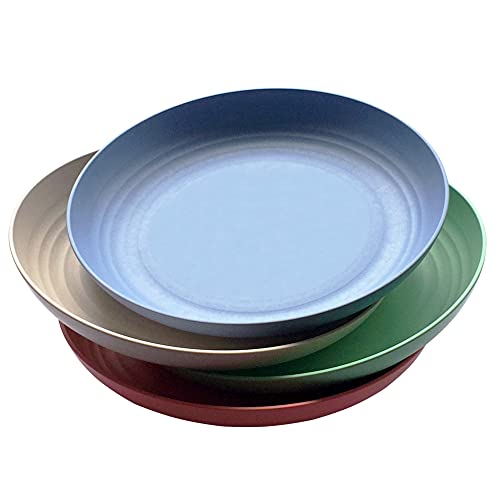 greenandlife Lightweight Wheat Straw Plates - 4 Pack 10inch