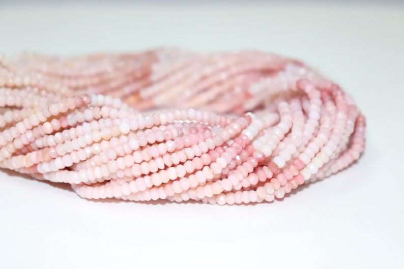 Perles en opale naturelle 4mm ronde facettée, fil de pierre véritable pour bijoux DIY
