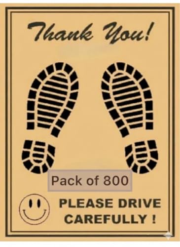 Image of Car Disposable Paper Foot Mat for Bus,Van,Truck,Crew Cab,Car Printing Papers, Paper Interior Automotive Mats,Universal Size, Brown (Pack of 800)