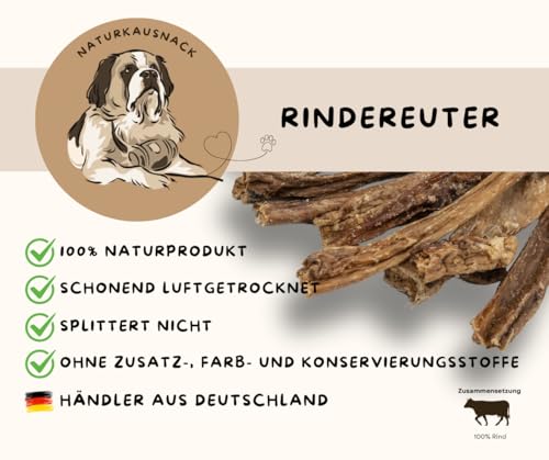 Warnick´s Tierfutterservice - Hundesnack - Getrocknetes Rindereuter 2 kg - Naturkausnack - Barf & Kausnack - Tierfutter-MV