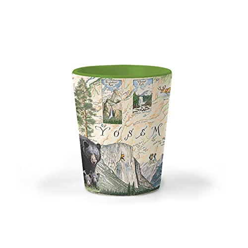 Xplorer Maps Yosemite National Park Map Ceramic Shot Glass cover