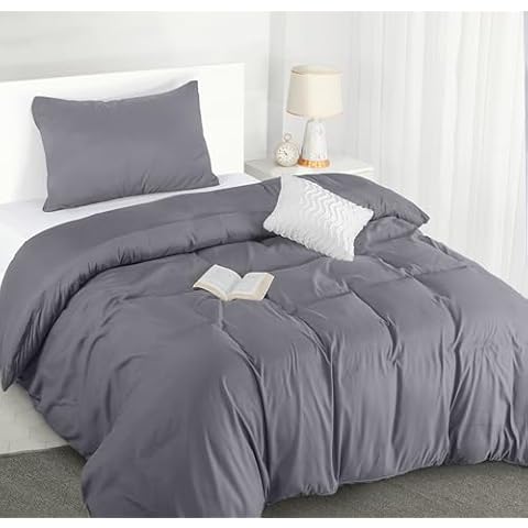 Utopia Bedding Grey Duvet Cover Set Cover