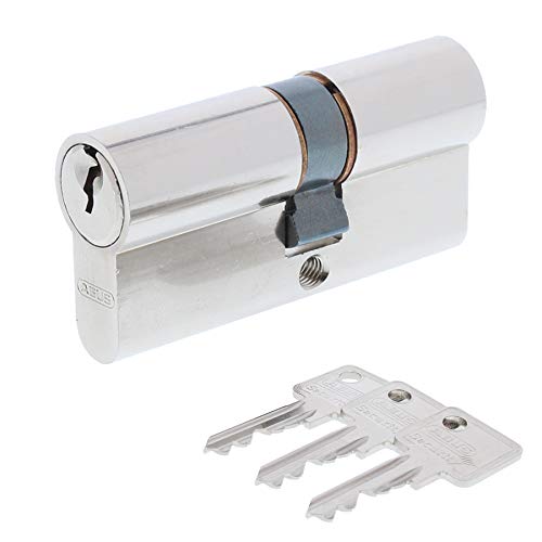 ToniTec Set aus einem Abus Türschloss Schließzylinder C73 + ToniTec Schloss Pflegespray Doppelzylinder 70/70 mm Cover