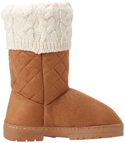 bebe Girls' Winter Boots - Quilted Woven Knit Winter Boots with Turn Cuff Sock Lining (Toddler/Girl)4