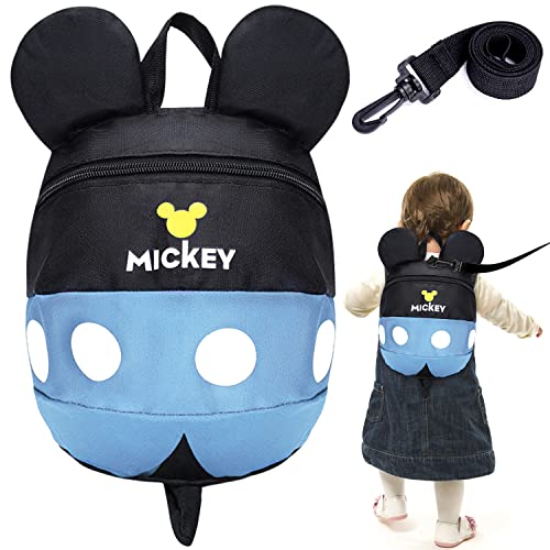AIOSUY Mickey Blau Rucksack,Mickey Rucksack,Kinder Mickey Rucksack,Kinder Mickey Schultasche,Kleinkind Mickey Schulranzen,Kindergarten Mini Rucksack,Blau Schulranzen,für Grundschule Kindergarten Cover