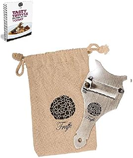 5☆ Truffle Slicer & Chocolate Shaver with Chic Fabric Bag, Recipe E-Book