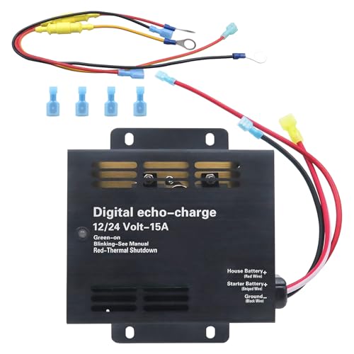 82-0123-01 Auxiliary Battery Charger?Intelligent Dual Battery Charger, 12V System Adapter?Be Suitable for Xantrex 82-0123-01 Echo Charge?Suitable for RV, Marine and Solar Equipment