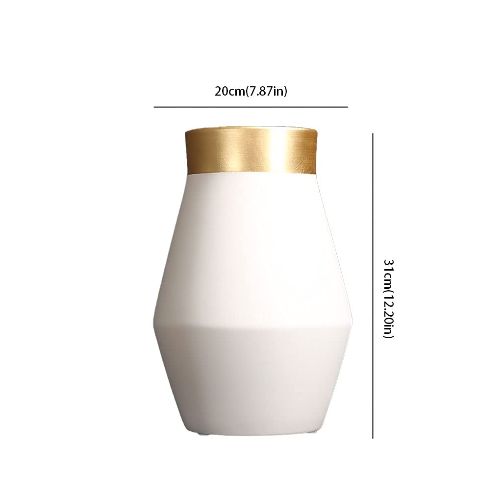 Vaso Moderno semplice vaso in ceramica decorazione soggiorno composizione floreale ingresso in stile europeo creativo decorazione da tavolo con fiori secchi Vaso In Ceramica(B)