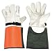 Condor Electrical Glove Protector, Beige/Orange, Cowhide Leather, 15" Length 11 4JD71-1 Each