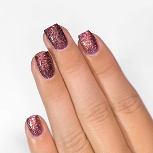 Image of ILNP Bloodline - Rich Marsala Holographic Nail Polish, Chip Resistant, Non-Toxic, Vegan, Cruelty Free